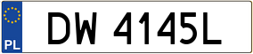 Trailer License Plate